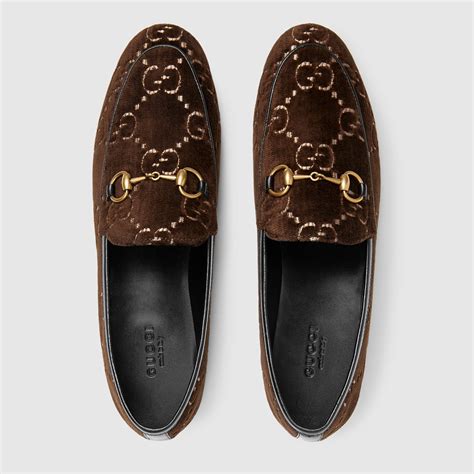 gucci jordaan gg|Gucci jordaan velvet loafer.